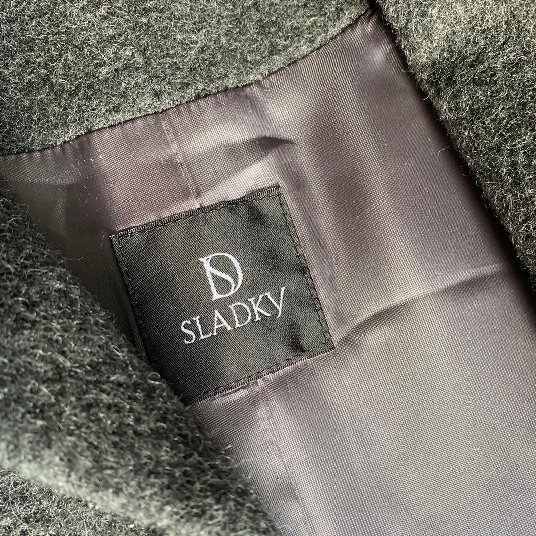 SLADKY 和装スラドキー mima 女優コート アルパカ70%ウール30%