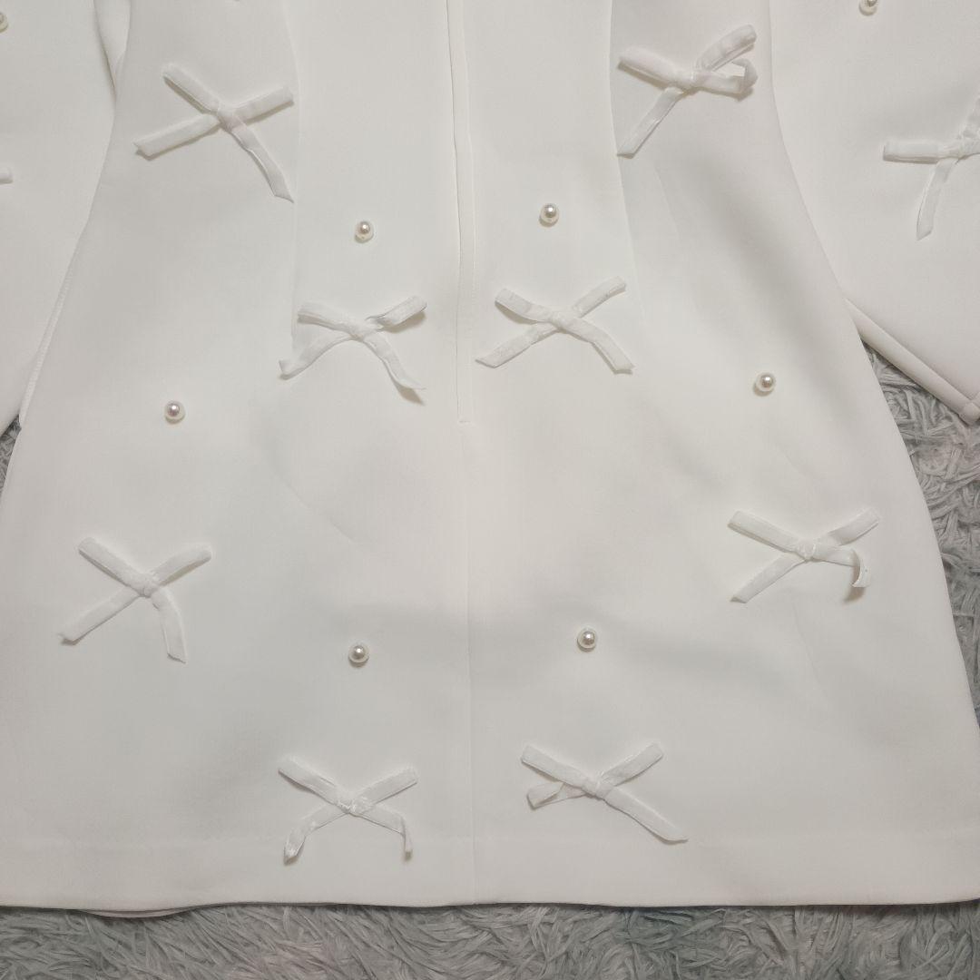 美品✨【Chesty×Ayano コラボ】ベロアリボン×パールワンピース (1)