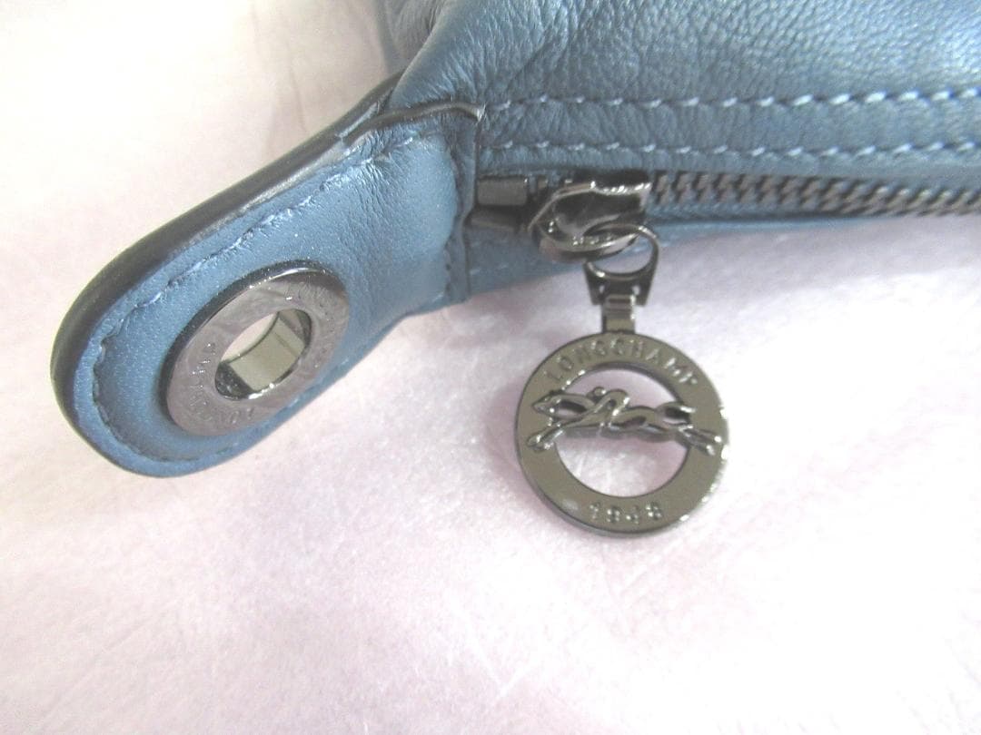 極美品☆ロンシャン LONGCHAMP レザー　ハンドバッグ ル・プリアージュ