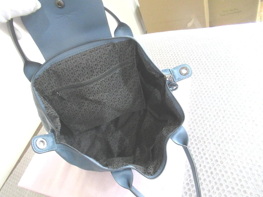 極美品☆ロンシャン LONGCHAMP レザー　ハンドバッグ ル・プリアージュ