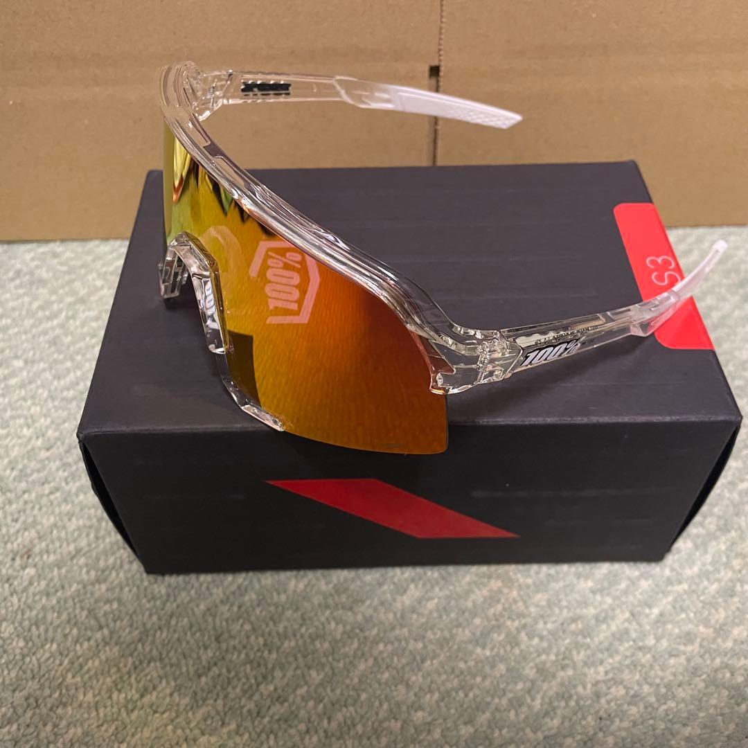 ワンハンドレッド サングラス S3 レッド クリア 100% サングラス