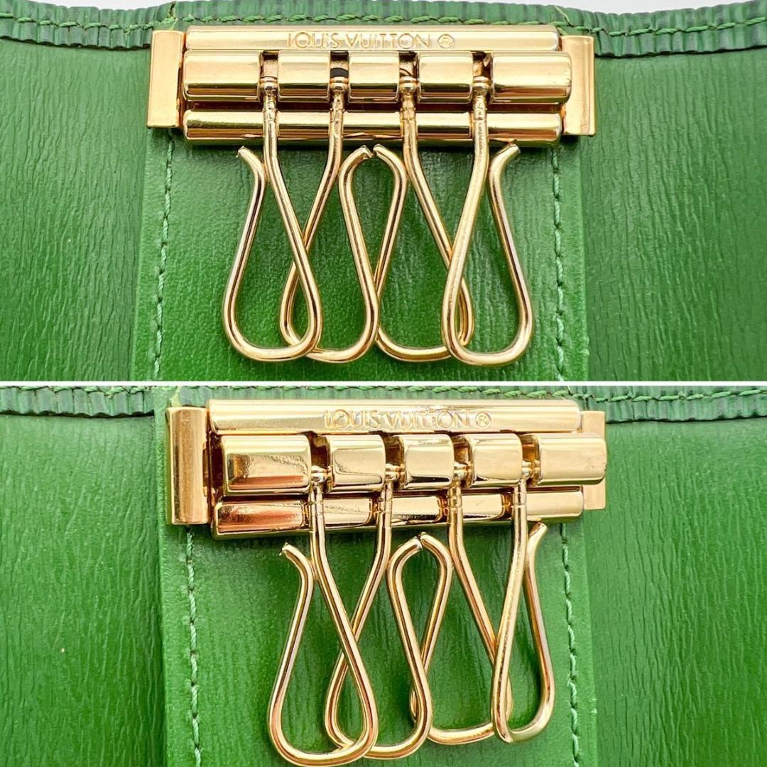 【美品】ヴィトン エピ ミュルティクレ4 キーケース ボルネオグリーン