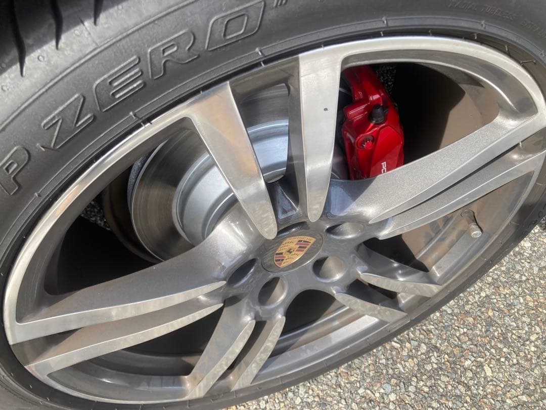 ポルシェカイエン958プラチナ2014年式ブレーキキャリパーブレンボ製