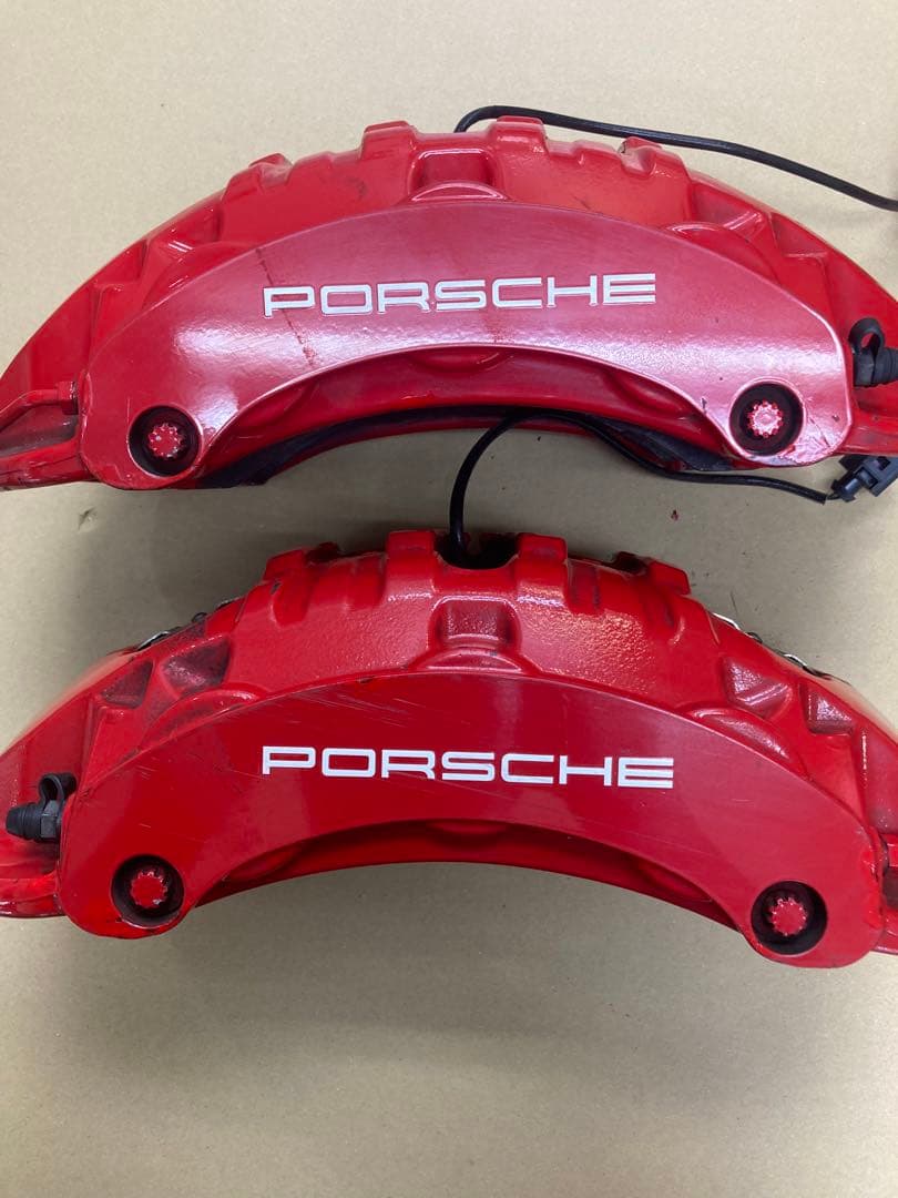 ポルシェカイエン958プラチナ2014年式ブレーキキャリパーブレンボ製