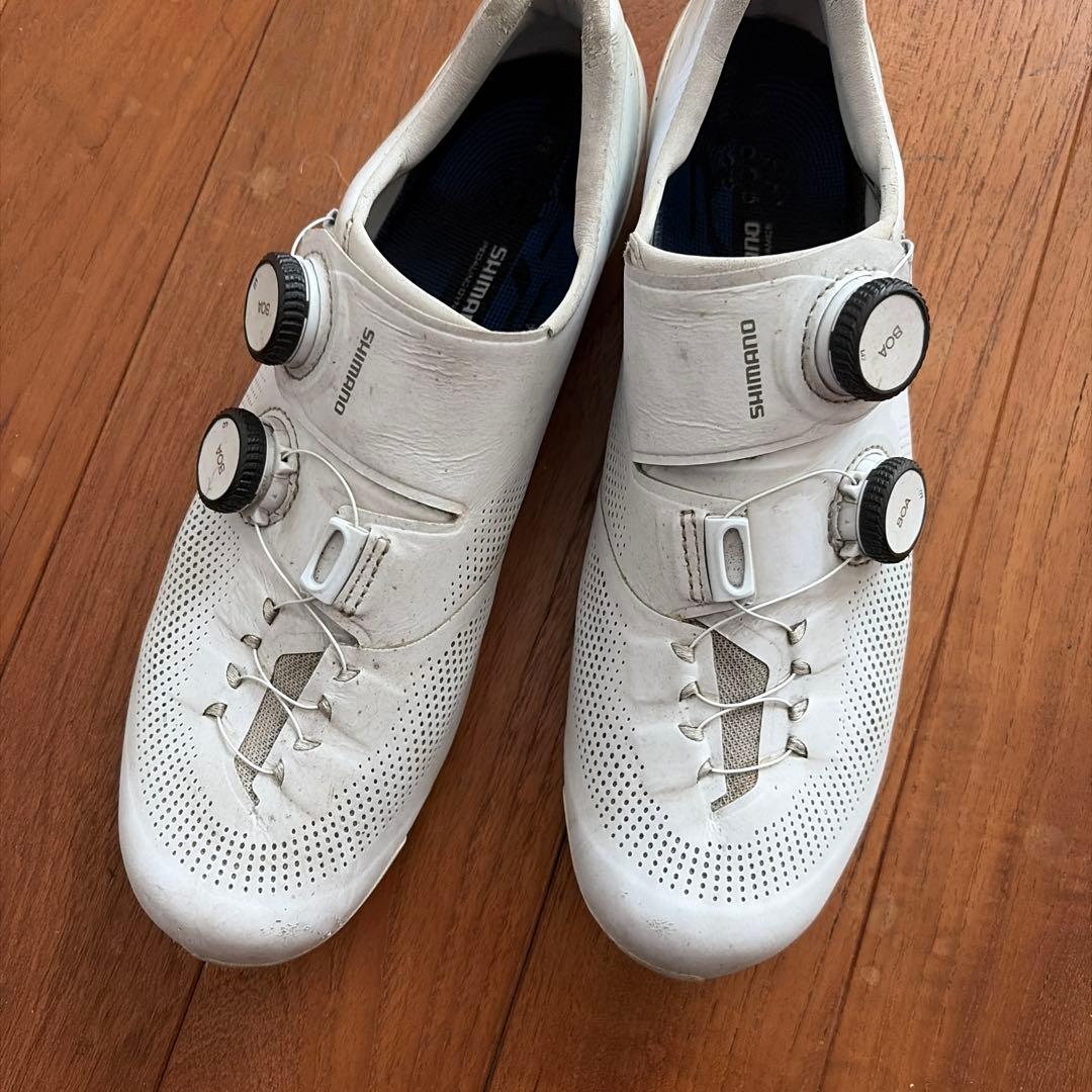 SHIMANO S-PHYRE ホワイトシューズ　SH-RC903 中古
