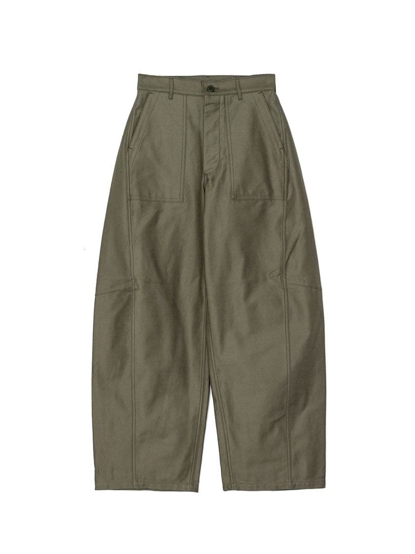 パンツ HYKE BACK SATIN BARREL LEG PANTS 1