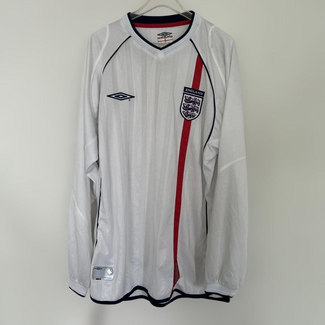 Umbro 2002 イングランド代表　ユニフォーム　長袖 ホワイト