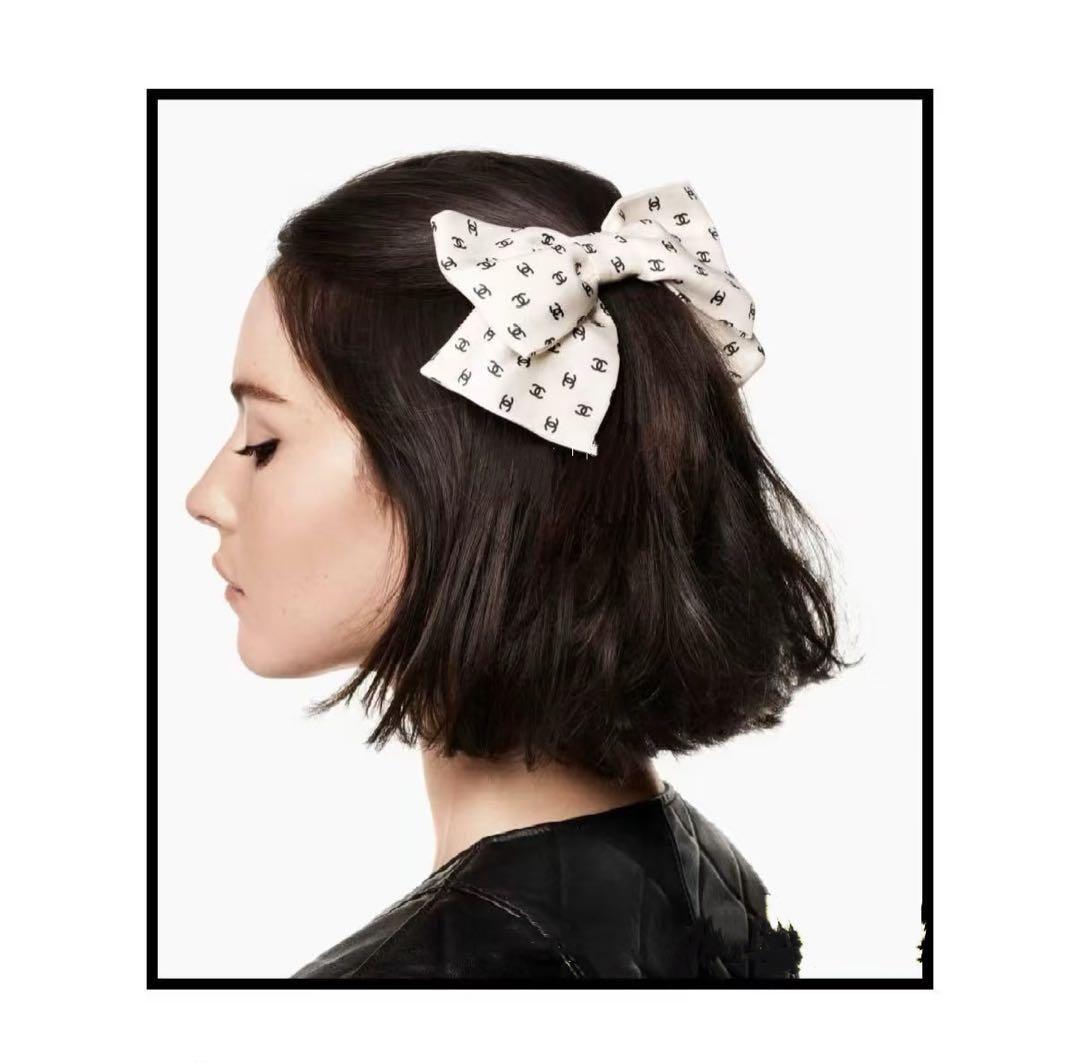 新作 シャネル CHANEL リボン バレッタ 2025SS 完売品 正規品