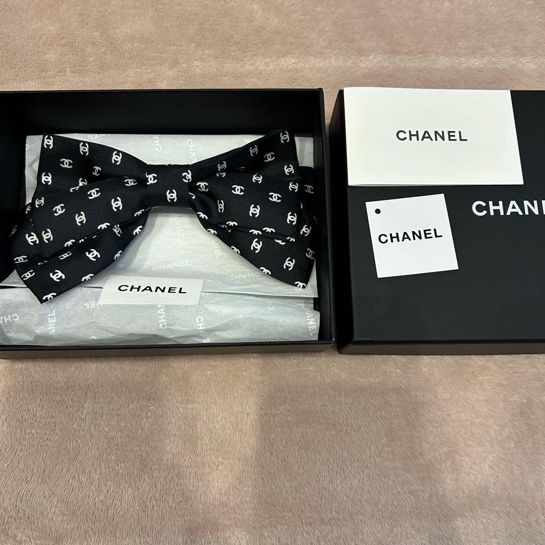 新作 シャネル CHANEL リボン バレッタ 2025SS 完売品 正規品