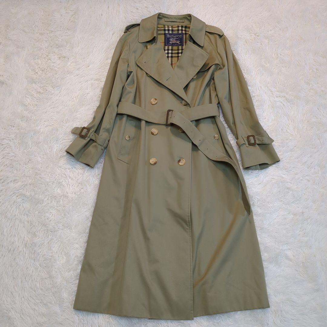 【マリ】【極美品】バーバリー ベージュ トレンチコート ノバチェック
