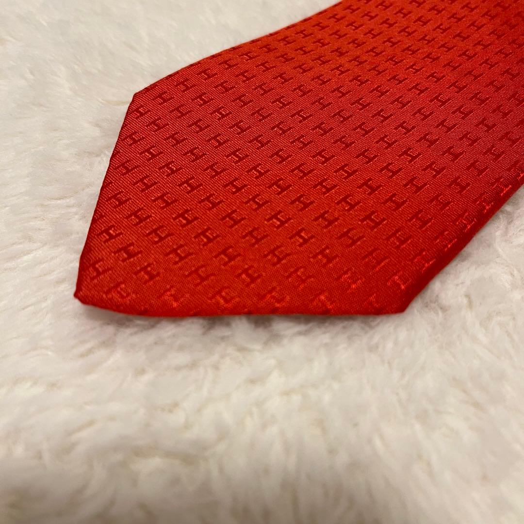 美品！ エルメス ネクタイ H柄 ファソネ