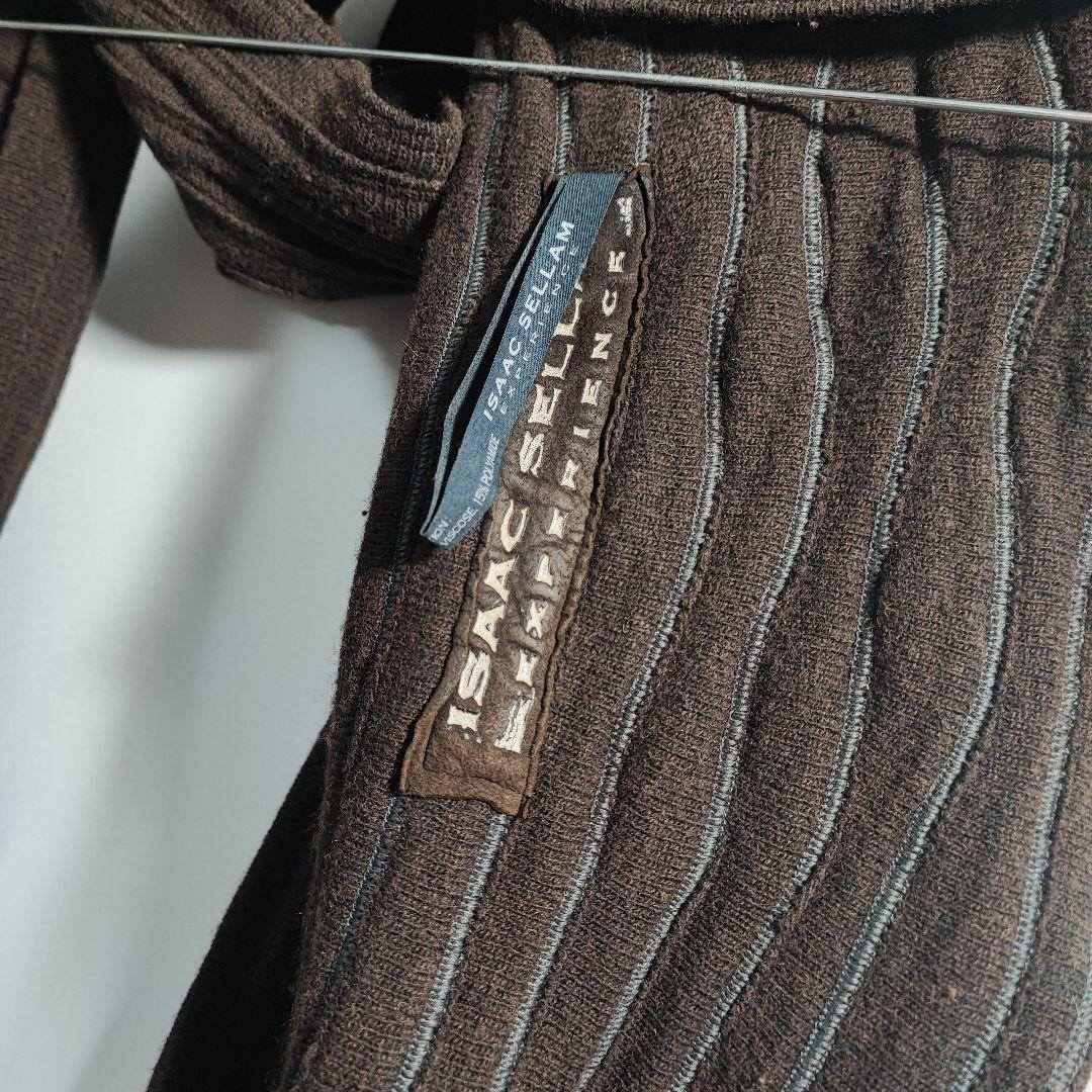 アイザックセラム ストール マフラー ウール ダメージ加工 カシミヤ フリンジ