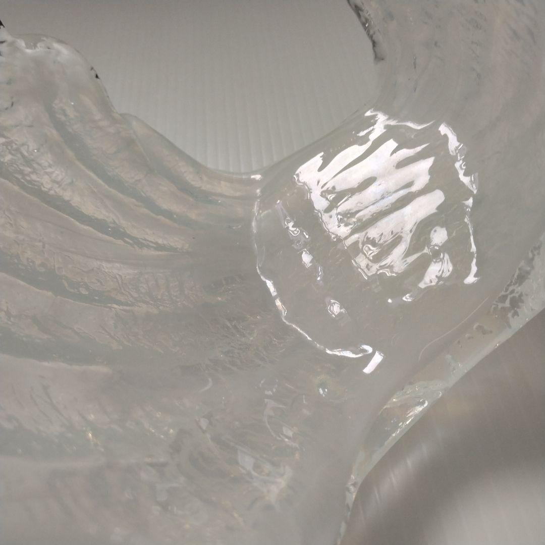 希少 アンティーク 岩田藤七 岩田工芸硝子 ガラス オブジェ 置物 シェル 貝