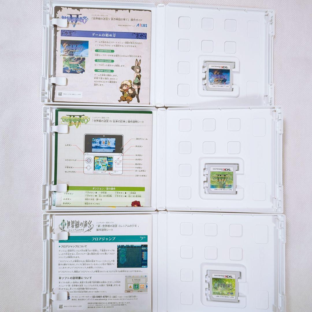 3DS 世界樹の迷宮IV、世界樹の迷宮Ⅴ、新·世界樹の迷宮