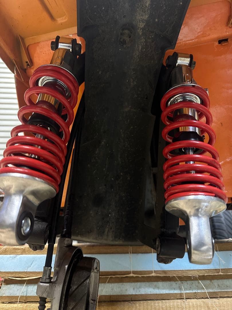 ジャイロx 2st 社外フロントショック&タイヤ&フロントフォーク 一式