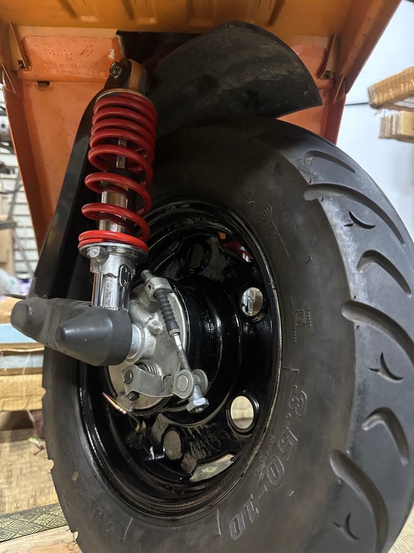 ジャイロx 2st 社外フロントショック&タイヤ&フロントフォーク 一式