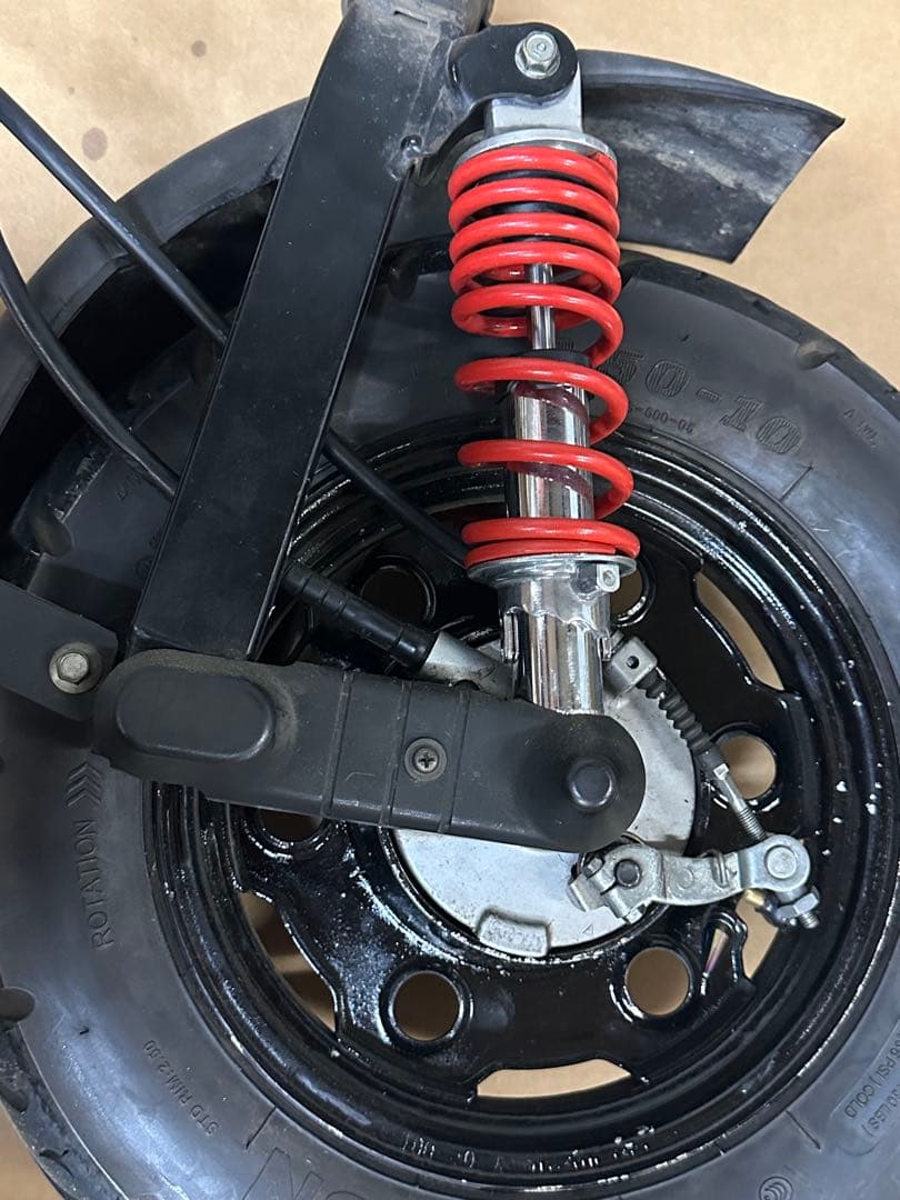 ジャイロx 2st 社外フロントショック&タイヤ&フロントフォーク 一式