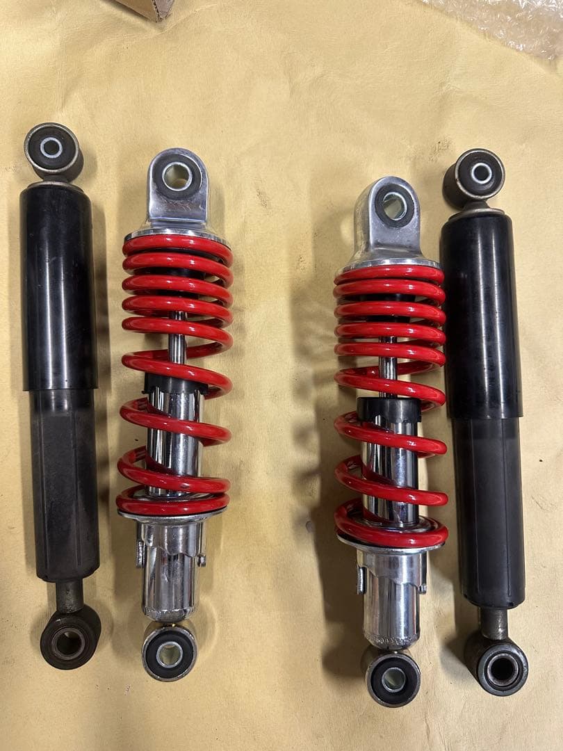 ジャイロx 2st 社外フロントショック&タイヤ&フロントフォーク 一式