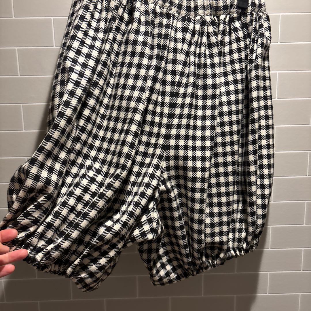 ギンガムチェック バルーンショートパンツ　冬物です。