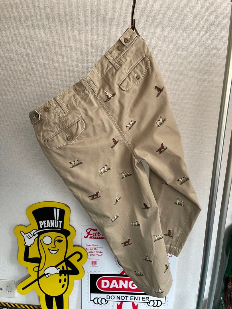 POLO Ralph lauren チノパン　犬刺繍　トラウザーズ 32×30