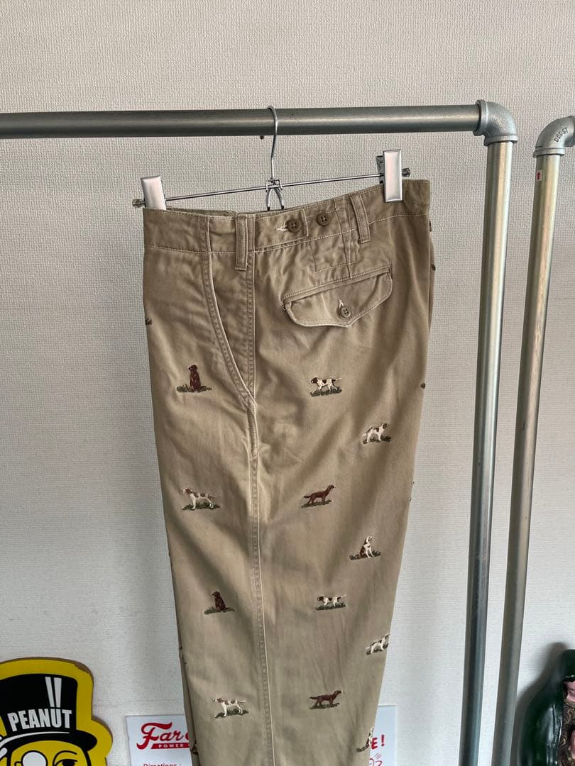 POLO Ralph lauren チノパン　犬刺繍　トラウザーズ 32×30