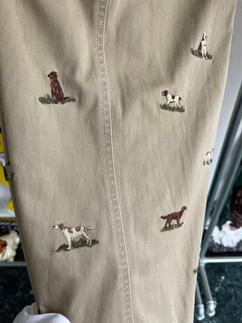 POLO Ralph lauren チノパン　犬刺繍　トラウザーズ 32×30