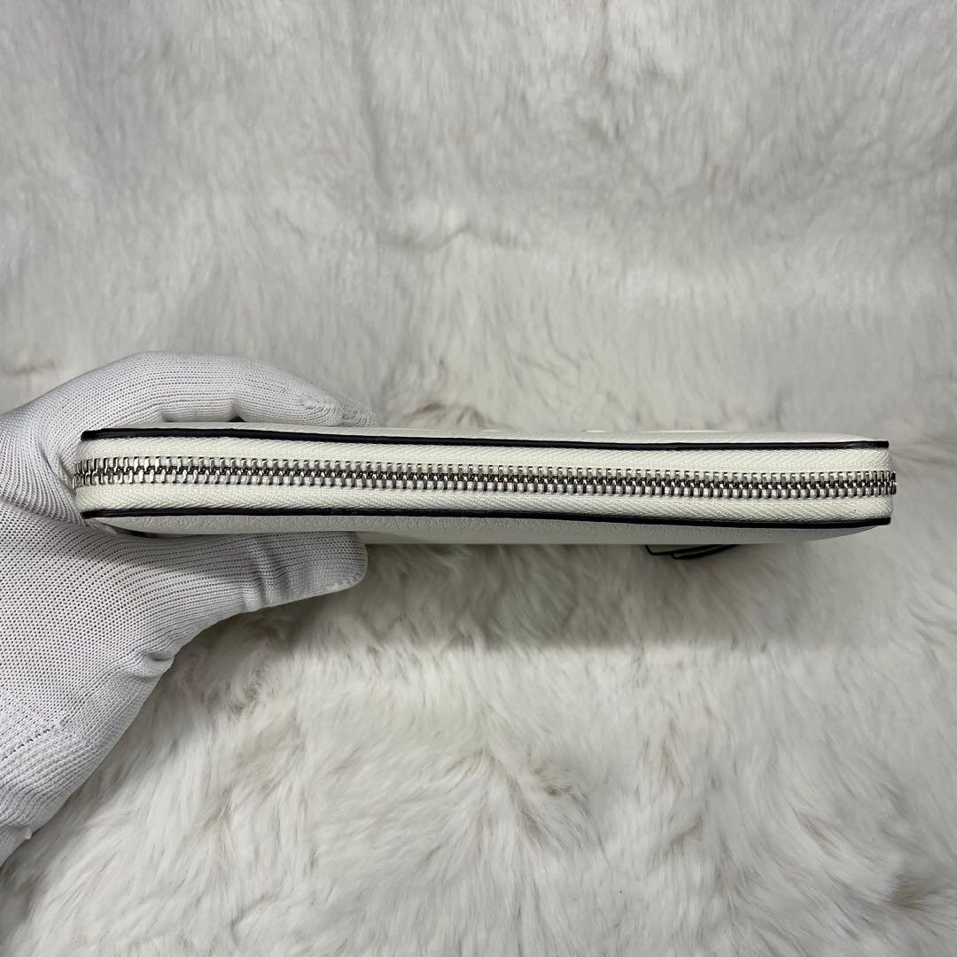 【新品未使用】Jimmy Choo ホワイトレザー長財布