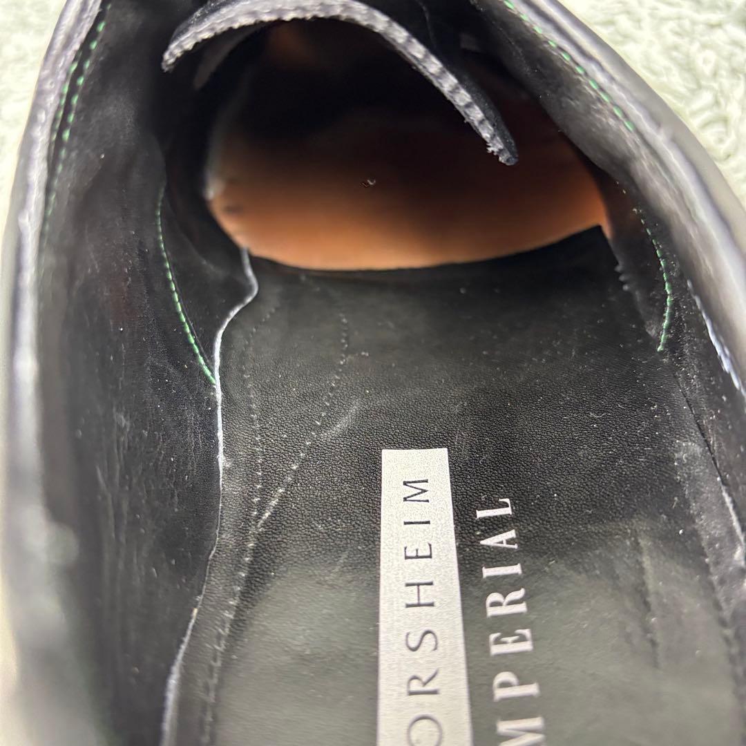 美品✨ FLORSHEIM IMPERIAL プレーン シボ ブラック レザー