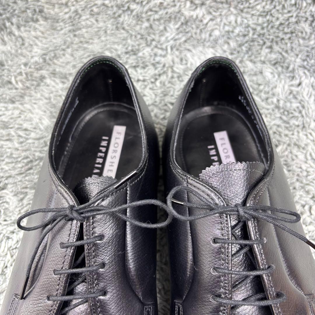 美品✨ FLORSHEIM IMPERIAL プレーン シボ ブラック レザー