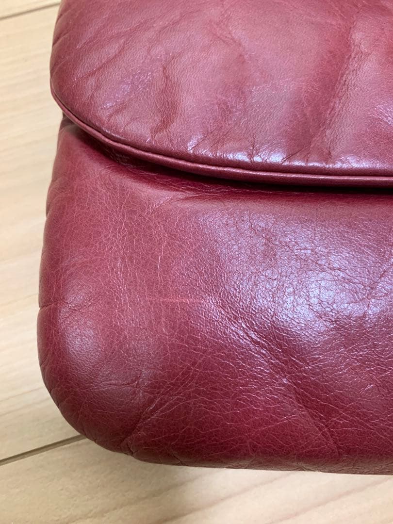 m0851 ショルダーバッグ　レッド　クラッチバッグ