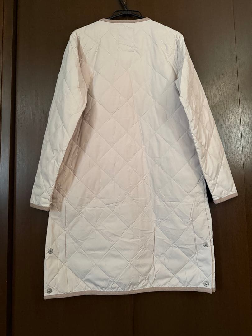 TAION 新品　ダウンコート　ベージュ キルティング ロングコート