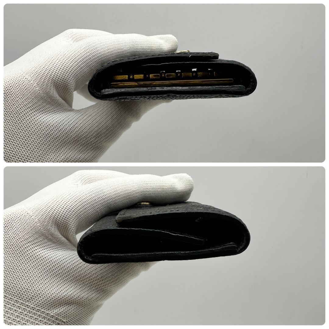 【美品】 ヴィトン アンプラント ミュルティクレ 6連キーケース ノワール