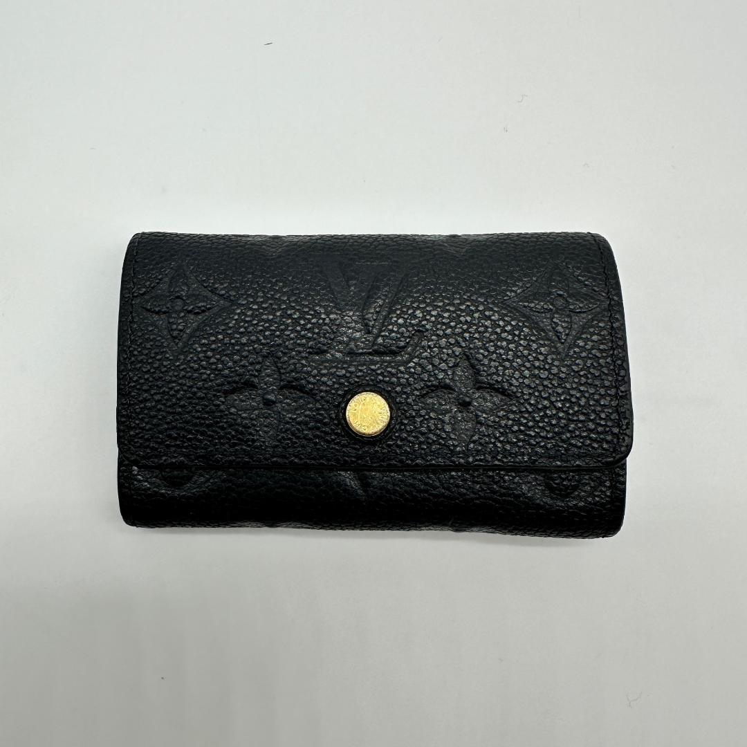 【美品】 ヴィトン アンプラント ミュルティクレ 6連キーケース ノワール