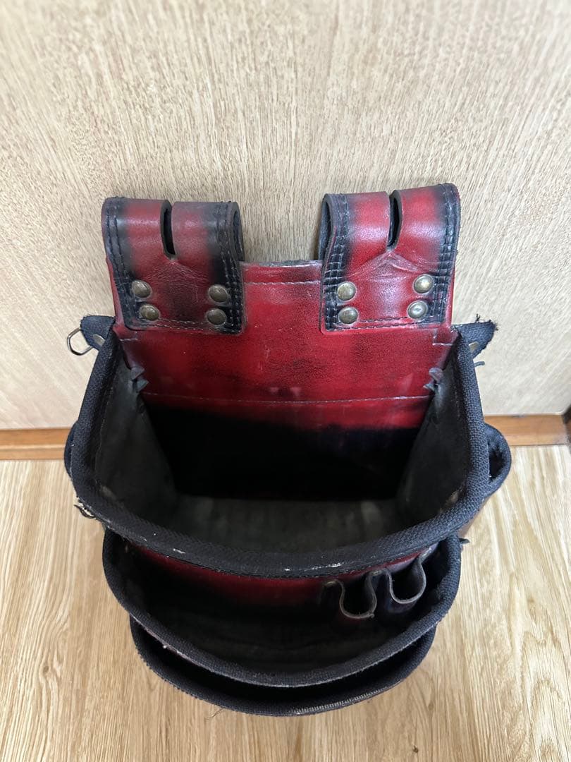 ニックス Knicks ガラス革 ３段腰袋 非売品