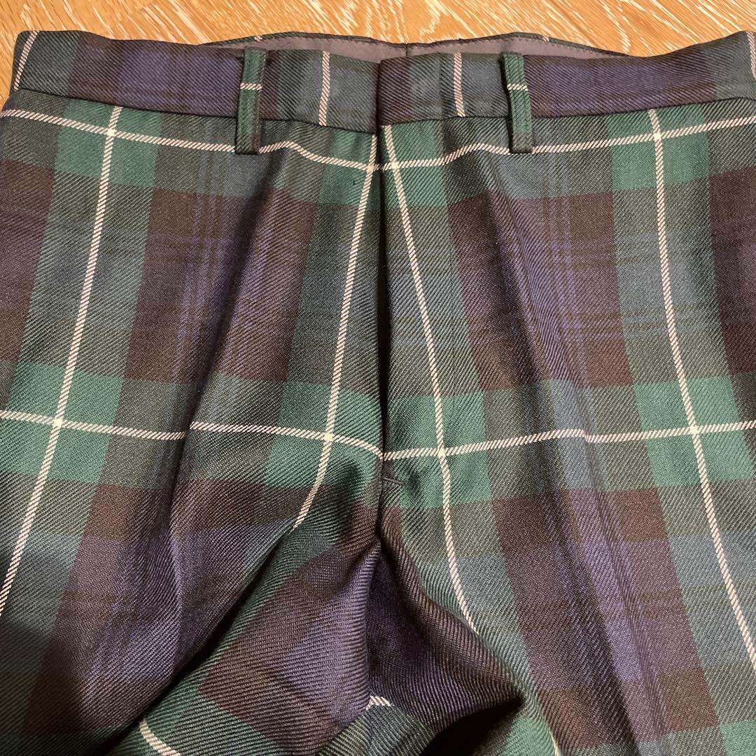 アナトミカ　ブラックウォッチ　チェック　スラックス ベルナールザンス