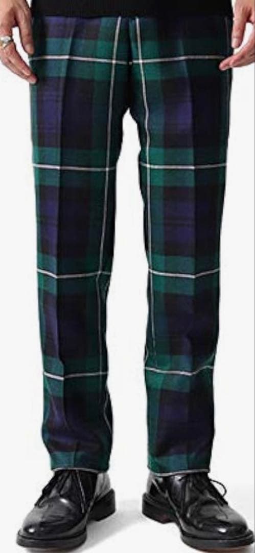 アナトミカ　ブラックウォッチ　チェック　スラックス ベルナールザンス