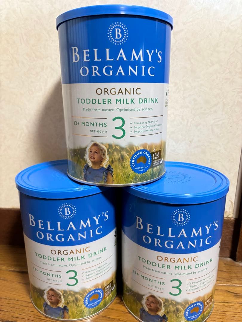 Bellamy's Organic オーガニック粉ミルク 3缶セット
