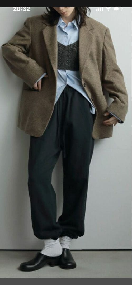 新品　アンヌーク　ヘリンボーンウールジャケット