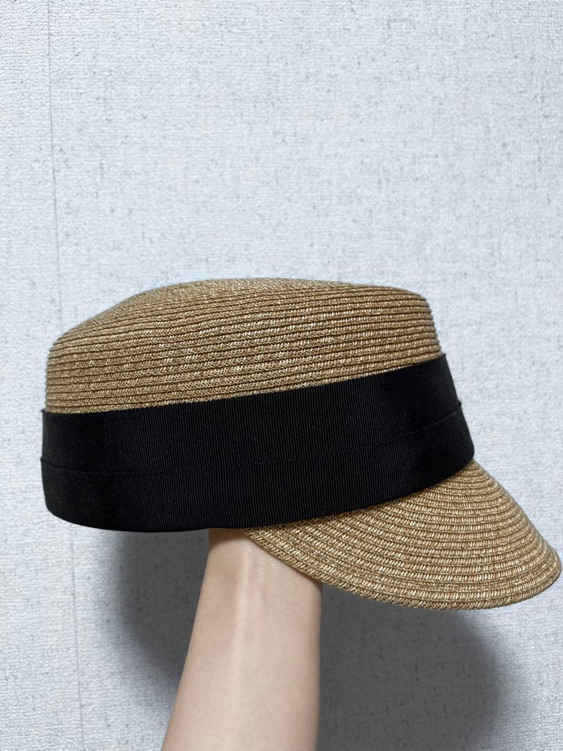 【ca4la】リボン付きキャスケット