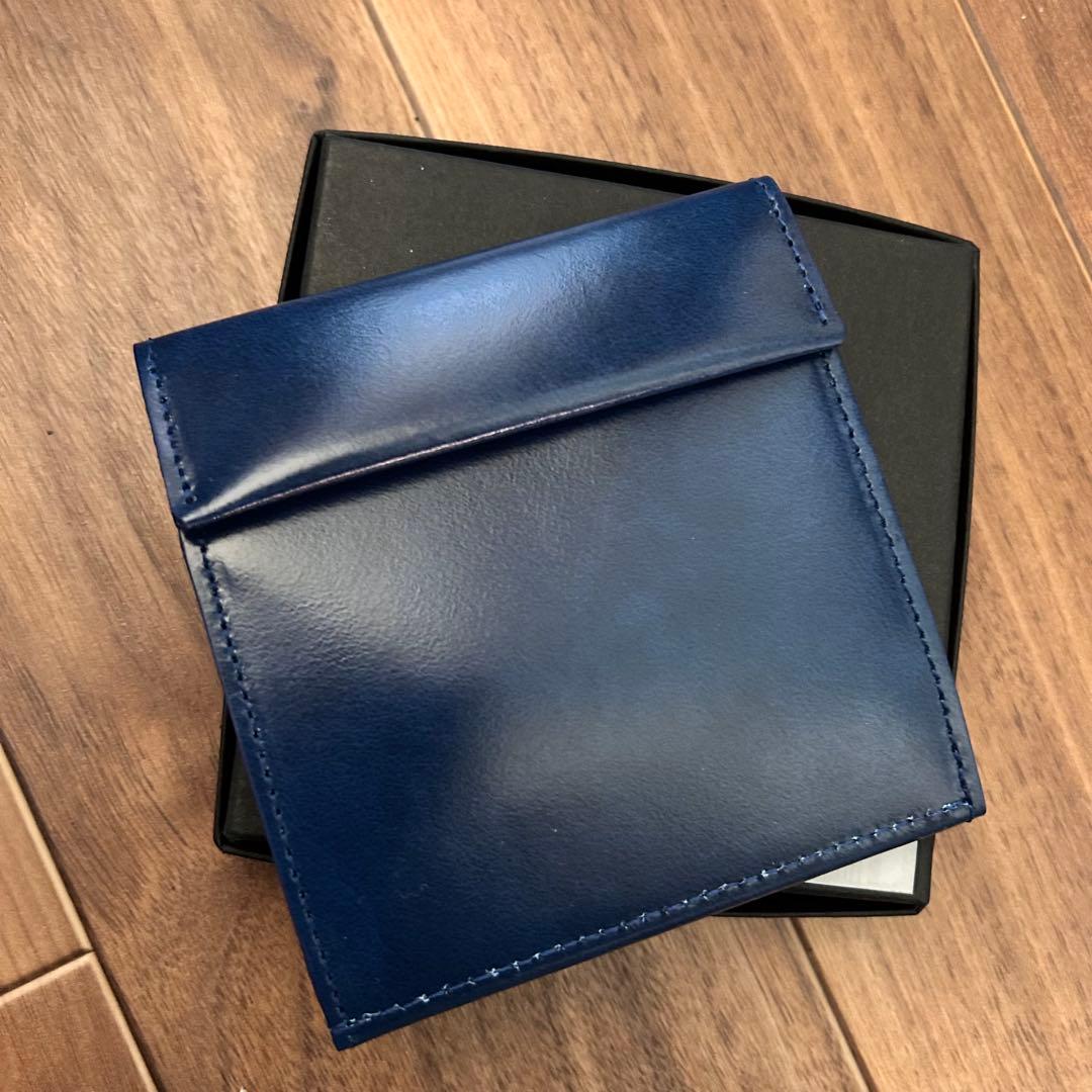 abrAsus 薄い財布 ネイビー