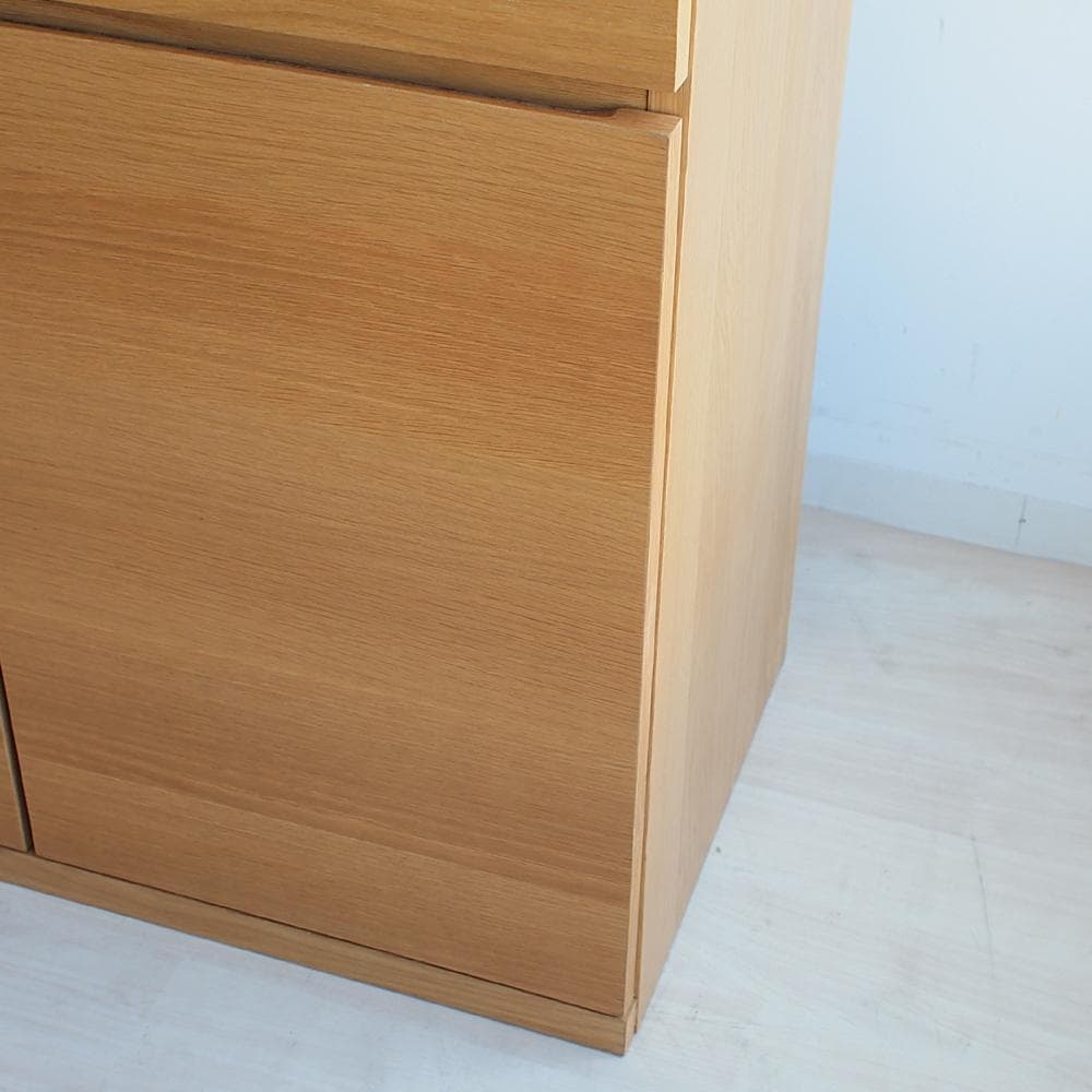 無印良品/MUJI 無印良品　木製キャビネット　木扉　オーク材突板