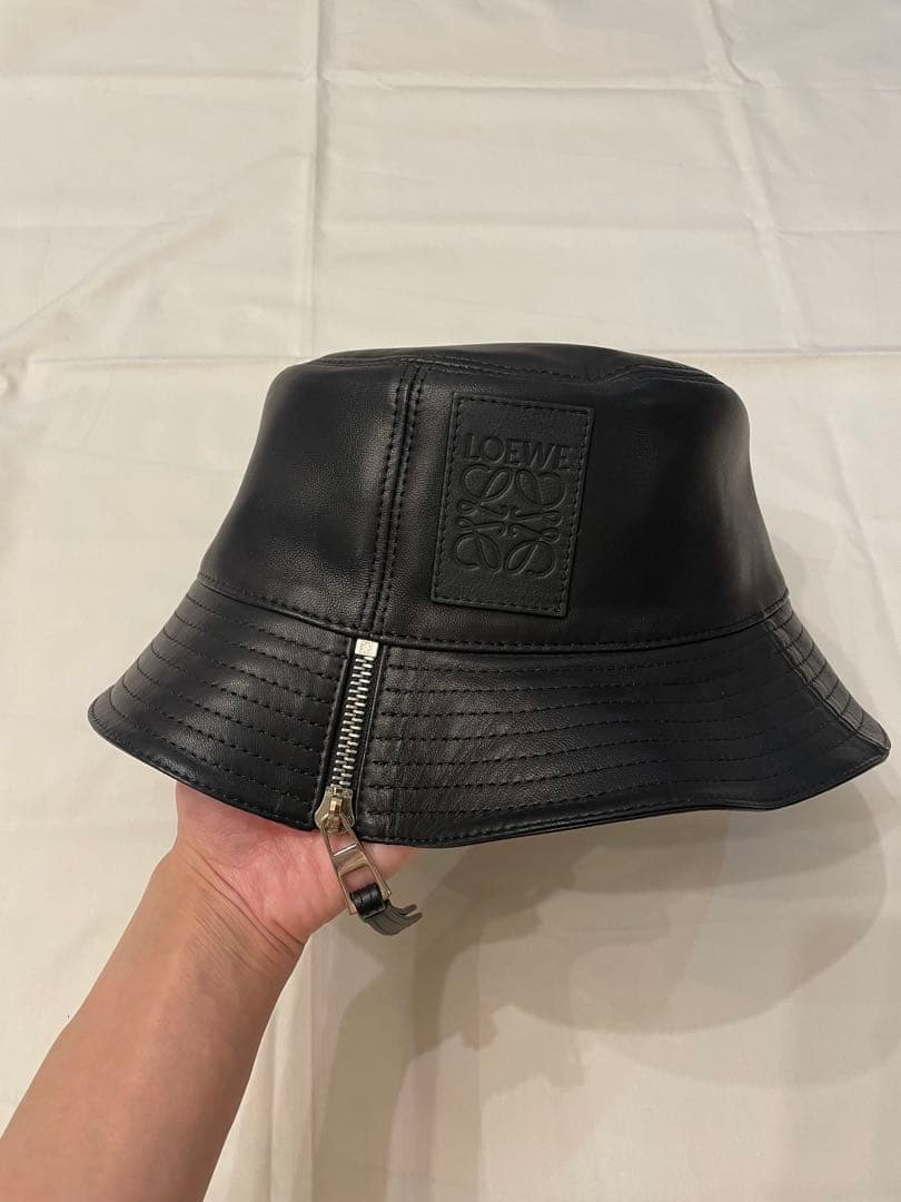 ⭐︎美品⭐︎LOEWE ナパカープバケットハット 57 ブラック フィッシャーマン