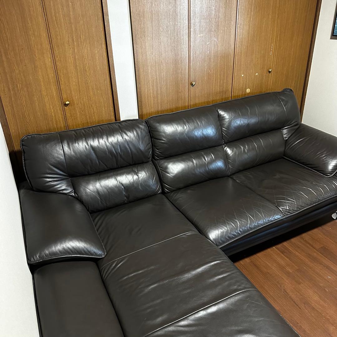 ニトリ　ロゾ4 ブラウン　右カウチ　引取り限定