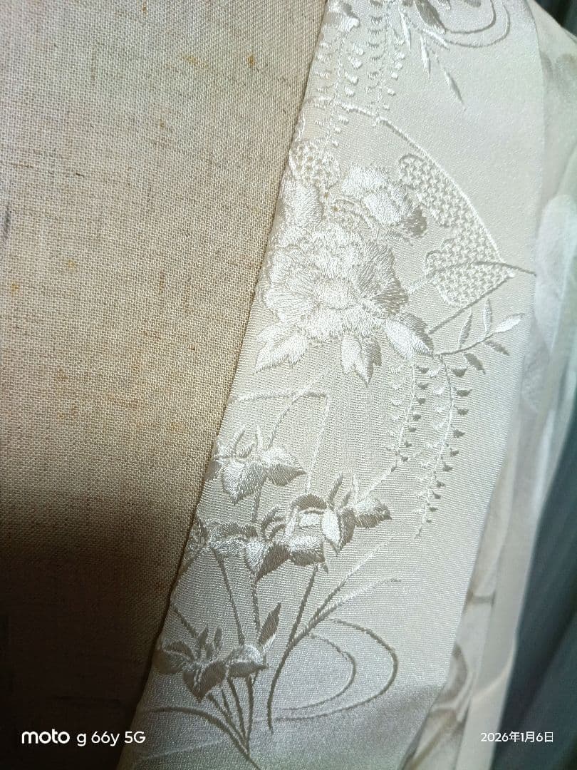 専用！振袖用長襦袢☆正絹☆絞り☆トールサイズ☆裄長め/裄70.5