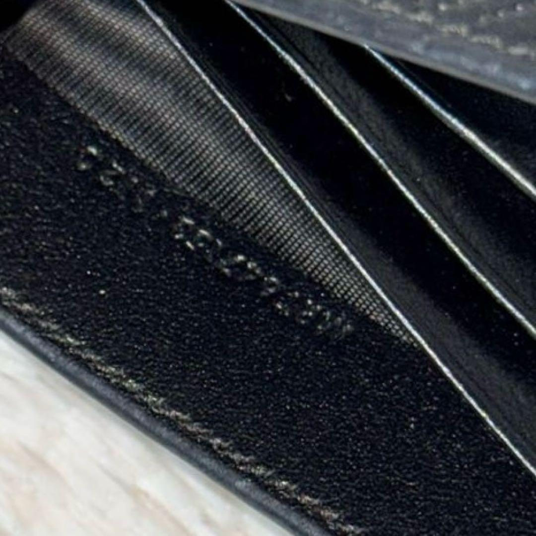 ⭐️Take様⭐️　サンローラン　YSL　総柄　マネークリップ　ブラック　レザー