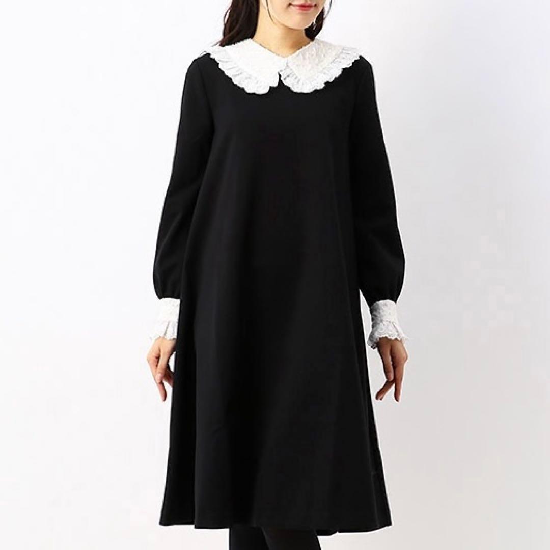 コスメティックワンピース　レース　フリル日本製