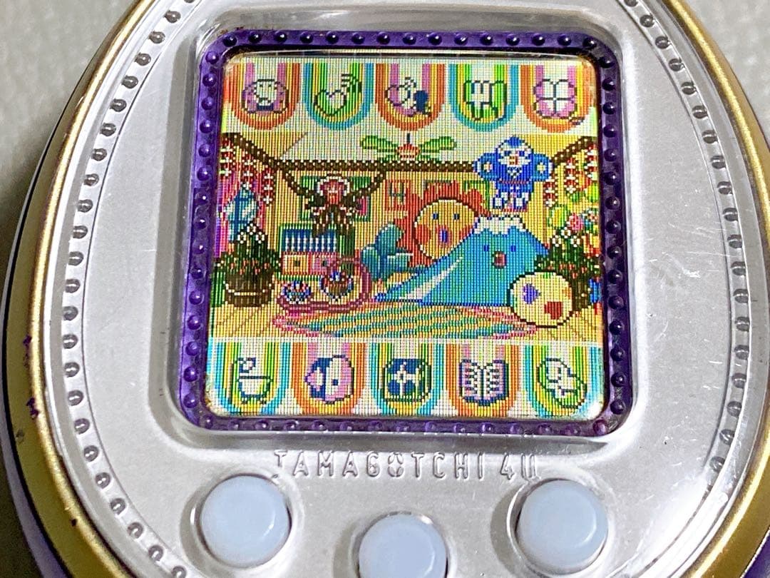 バンダイ BANDAI たまごっち4U パープル　新品電池付き