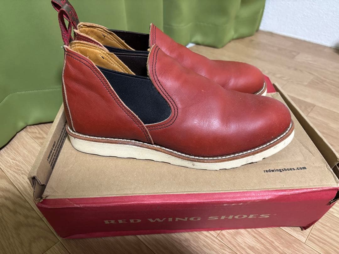 RED WING SHOES サイドゴアブーツ レッド