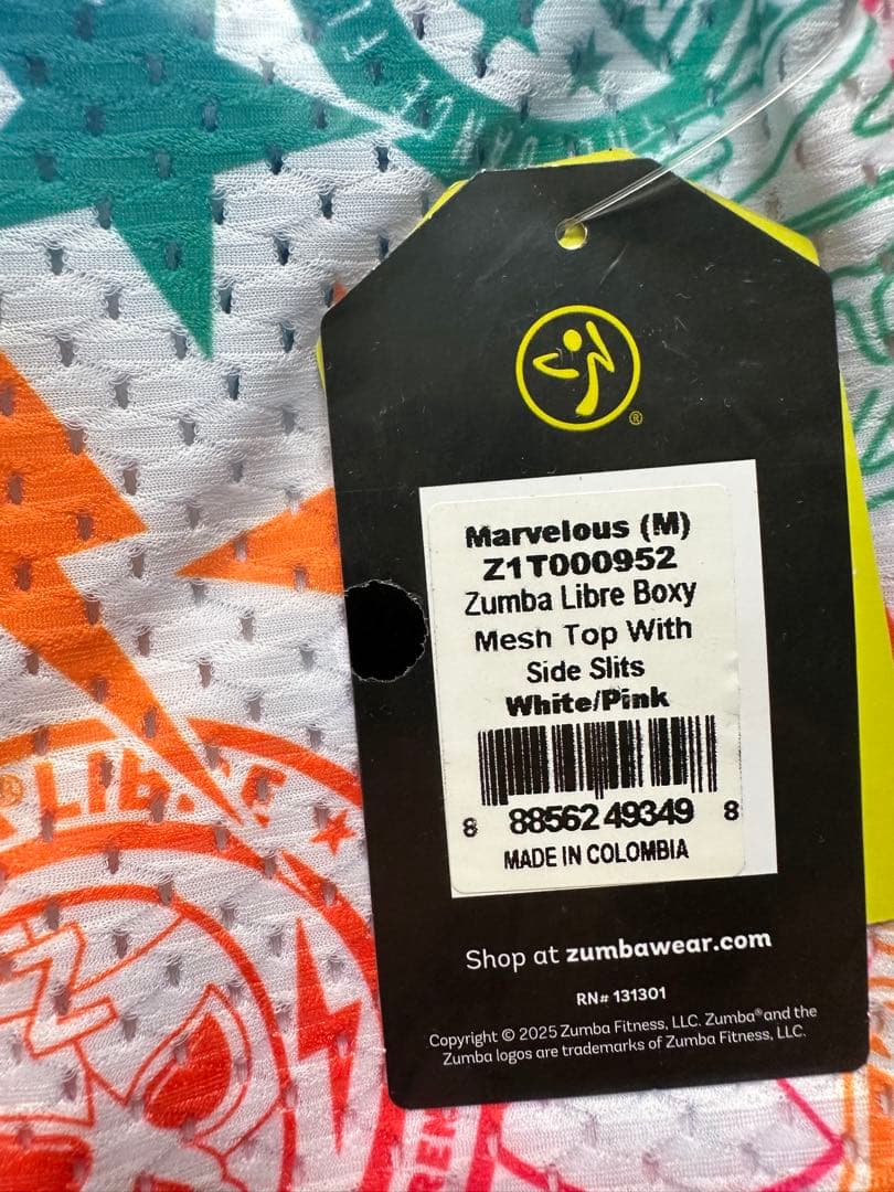 新品　正規品　ズンバ　M メッシュ　Tシャツ