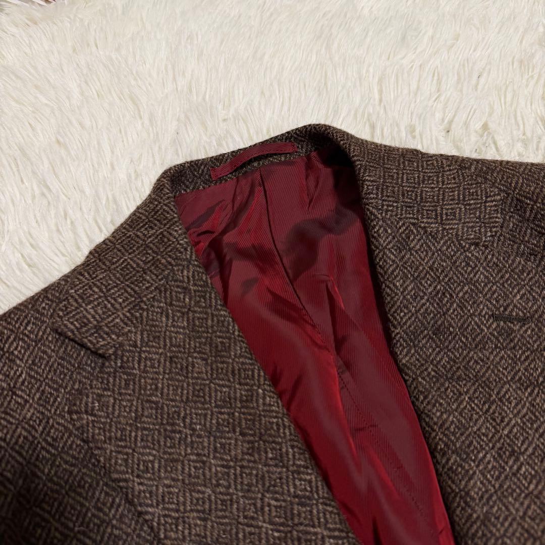 近年極美品　リングジャケット製　5周年限定　ツイードテーラードジャケット　総柄